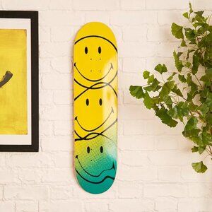 THE SKATEROOM X Smiley Andre Saraiva Acid House Teal Skate Deck
